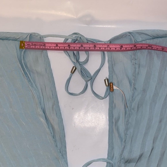 Balloon Long Sleeve Blouse Light Blue Size XS - Picture 11 of 11